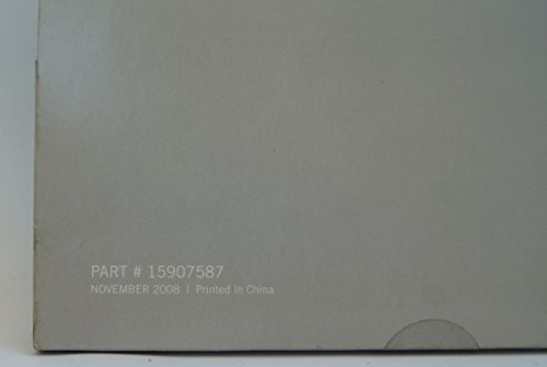 Gm Onstar Owners Manual Kit New 15907587 November 2008