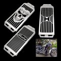 Skull Motorcycle Steel Chrome Radiator Grill Cover Guard Protector For Honda Shadow Aero 750 Vc 2004-2019 Spirit Vt75c2 Phantom