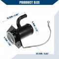Hihaha 15567562 Rear Fuel Tank Filler Neck For Gmc C1500 Pickup 1988-1992 Chevy K1500 1988-1991 Fuel Hose Durable 1 Pcs Black