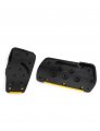 Uxcell Manual Car Clutch Brake Gas Pedal Pad Kit Set 2 Pcs Black Yellow