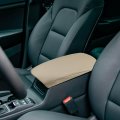 Car Center Console Armrest Cover Protector Neoprene Fabric For Toyota 4runner 2015-2023 Brown 