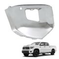 Front Bumper End Cap Passenger Side Chrome Steel With Parking Aid Sensor Holes Replacement For Tundra 2014-2021 