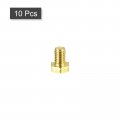 Uxcell Brass Hex Bolts M5x8mm 10pcs Fully Thread Grade 4 8 Solid Hexagon Head Bolt Machine Screws For Machinery