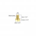 Uxcell Brass Hex Bolts M5x8mm 10pcs Fully Thread Grade 4 8 Solid Hexagon Head Bolt Machine Screws For Machinery