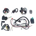 Complete Wiring Harness Kit With Stator Coil And Cdi For 50cc 70cc 110cc 125cc Atv Quad Dirt Pit Bike Universal Electric Start 