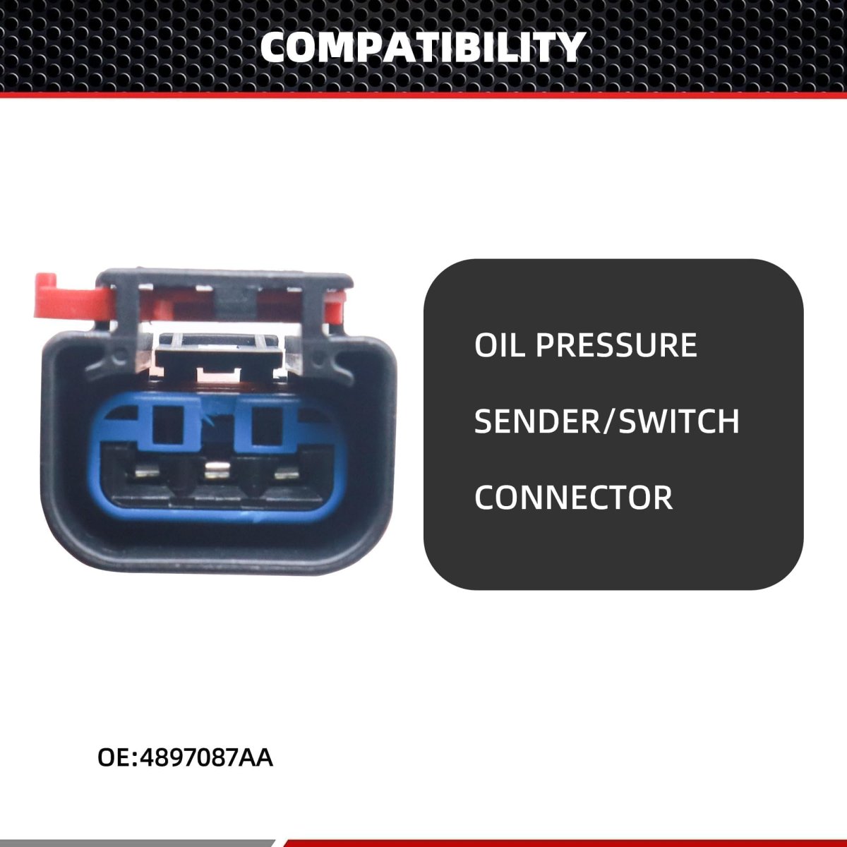 4897087aa Camshaft Position Sensor Connector For Cadillac Srx Sts Xlr Chrysler Cirrus Dodge Eagle Jeep Mazda Mini Mitsubishi