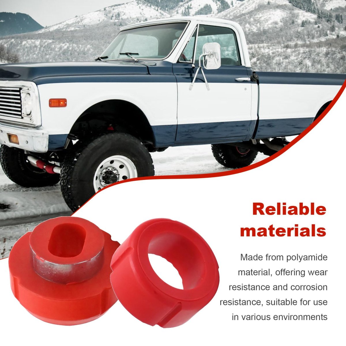 Hoypeyfiy 12 Pcs Body Mount Bushing Kit Replacement For Chevy C10 C20 K10 K20 K30 Gmc C1500 C2500 K1500 K2500