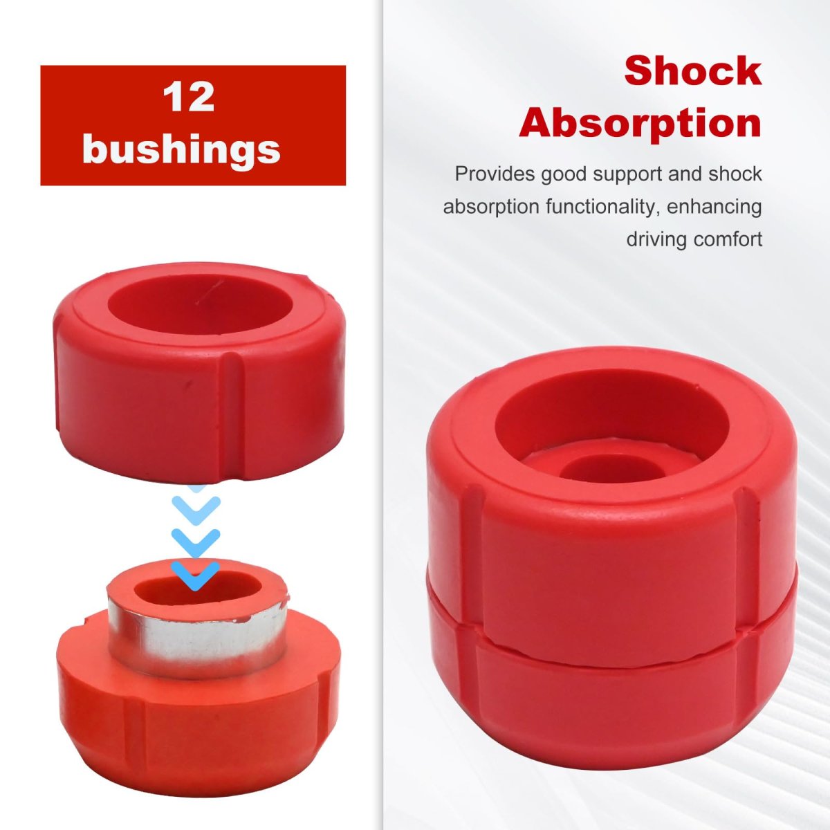 Hoypeyfiy 12 Pcs Body Mount Bushing Kit Replacement For Chevy C10 C20 K10 K20 K30 Gmc C1500 C2500 K1500 K2500