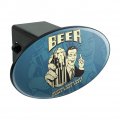Beer Helping White Guys Dance Since 1842 Funny Humor Retro Oval Tow Trailer Hitch Cover Plug Insert