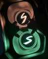 2pcs Rechargeable S Ambient Led Light Car Cup Holder Coaster Mat With Ldr And Accelerometer For Mini Cooper Countryman Clubman 