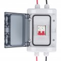 Mini Circuit Breaker Dc500v Pv System Dc Disconnect Switch Solar Isolator Overload Protection With Ip65 Waterproof Box For