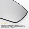 Car Rearview Right Passenger Side Mirror Glass Replacement W Backing Plate Asherical Heated White For Ford Grand C-max