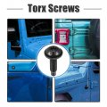 X Autohaux Hard Top Torx Screws Bolts For Jeep Wrangler 2007-2018 Extra Long Automotive Replacement Stainless Steel Black 6pcs