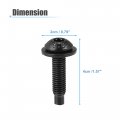 X Autohaux Hard Top Torx Screws Bolts For Jeep Wrangler 2007-2018 Extra Long Automotive Replacement Stainless Steel Black 6pcs
