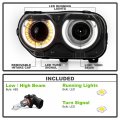 Acanii For Halogen Type W O Air Ducts 2015-2022 Dodge Challenger Led Halo Drl Projector Headlight Headlamp Driver