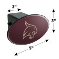 Texas State University Logo Oval Tow Hitch Cover Trailer Plug Insert 2 In Black Abs Plastic Uv Resistant Resin Top Design