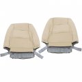 Labwork Front Driver And Passenger Bottom Top Lean Back Tan Artificial Leather Seat Cover Replacement For Toyota Sequoia