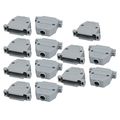 Uxcell 13pcs Hood Cover Cap Protector Case For Rs232 D-sub Db15 15p Female Connector