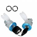 Door Lock Cylinders Pair Set F15d-42-221 Dl74060 Replacement For 1992-1995 Ford F150 F250 F350 Pickup With 2 Keys 