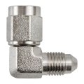 Fuel Hose Adapter 90 Degrees An Female To Male Swivel Fitting -3 Size Alloy Steel Electroless Nickel Plated 