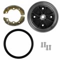 Caltric Rear Brake Hub Seal Shoes Studs Compatible With Kawasaki Mule 3010 Trans 4x4 Kaf620j 2005 2006