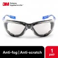 3m Safety Glasses Virtua Ccs Ansi Z87 Anti-fog Indoor Outdoor Mirrored Lens Blue Frame Corded Ear Plug Control System Removable