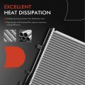 A-premium Engine Coolant Radiator Assembly Compatible With Mazda 323 1990995 6l 1 8l Protege 1990-1994 1