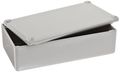 Bud Industries Cu-124-g Aluminum Econobox 4-23 64 Length X 2-23 Width 1-13 Height Gray Painted Finish 