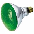 Satco S4427 100 Watt Br38 Incandescent 120 Volt Medium Base Light Bulb Green 