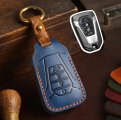 Kunio Car Key Fob Cover Fit For Isuzu New Mu-x X Series Dmax D-max X-terrain Protectivechain Leather Key Holder Accessory 4