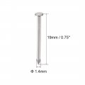 Uxcell Small Tiny Hardware Nails Carbon Steel 1 4x19mm Dxl For Diy Decorative Wooden Boxes Accessories Silver Tone 500pcs