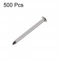 Uxcell Small Tiny Hardware Nails Carbon Steel 1 4x19mm Dxl For Diy Decorative Wooden Boxes Accessories Silver Tone 500pcs