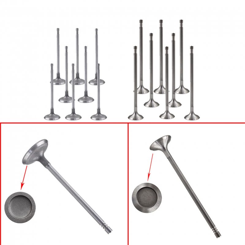 16 Piece Intake And Air Out Engine Valves Kit Replacement For Mini Cooper R56 2007 To 2016 Part Number 11347533884 11347533885