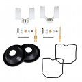 Wflnhb 2 X Carburetor Repair Kit Diaphragm Float Replacement For Kawasaki Ex250 Ninja 250r 2001-2013
