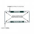 Michigan State University Spartans Msu Metal License Plate Frame For Front Or Back Of Car Officially Licensed Mascot