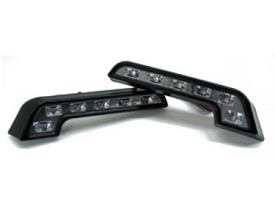 Universal Fit L Shape Led Daytime Running Lights Pure White 6pc High Power Smd Lamp For Cars Waterproof Front Vehicle Driving