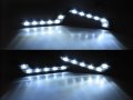 Universal Fit L Shape Led Daytime Running Lights Pure White 6pc High Power Smd Lamp For Cars Waterproof Front Vehicle Driving