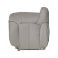 Driver Top Back Leather Seat Cover Pewter Gray For Chevy Silverado 1999 2000 2001 2002 Gmc Sierra Tahoe Suburban Without 