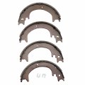 081-3269 Emergency Brake Shoes Rear Parking Set For Driver And Passenger Sides Asbestos Free With Rust Protection Coated Steel 