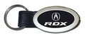 Acura Rdx Black Oval Leather Key Chain Car Fob 