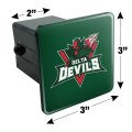 Mississippi Valley State University Primary Logo Tow Trailer Hitch Cover Plug Insert For 2 In Receivers Black Abs Plastic