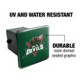 Mississippi Valley State University Primary Logo Tow Trailer Hitch Cover Plug Insert For 2 In Receivers Black Abs Plastic
