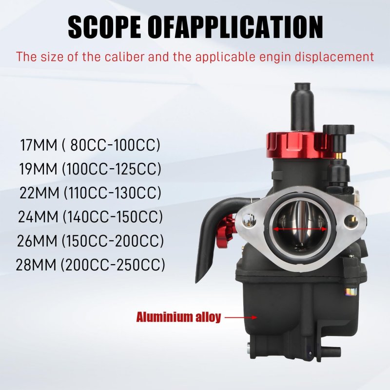 Nibbi Pe22fl Carburetor 22mm Fit 110cc 125cc 130cc Flange Motorcycle Engine With Carb Jets For Dirt Pit Bike Mini Motocross
