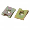 Uxcell 25pcs Spring Steel Speed Fastener U Nut Brass Tone For M3 St3 0 Screw Bolt