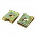 Uxcell 25pcs Spring Steel Speed Fastener U Nut Brass Tone For M3 St3 0 Screw Bolt