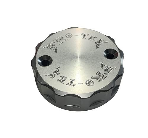 Pro-tek Silver Front Brake Rear Fluid Reservoir Caps Made For Honda Cbr900rr Cbr-900rr 1993 1994 1995 1996 1997 1998 1999 Cbr