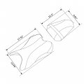 Tcmt Black Orange Rider Driver Passenger Seat Cushion Fit For Yamaha Yzf R1 2007-2008
