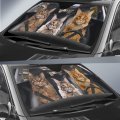 Maine Coon Cat Windshield Sun Shade Autoshade For Car Truck Suv Blocks Rays Sun Visor Cat Driving Sunshade Cover Funny