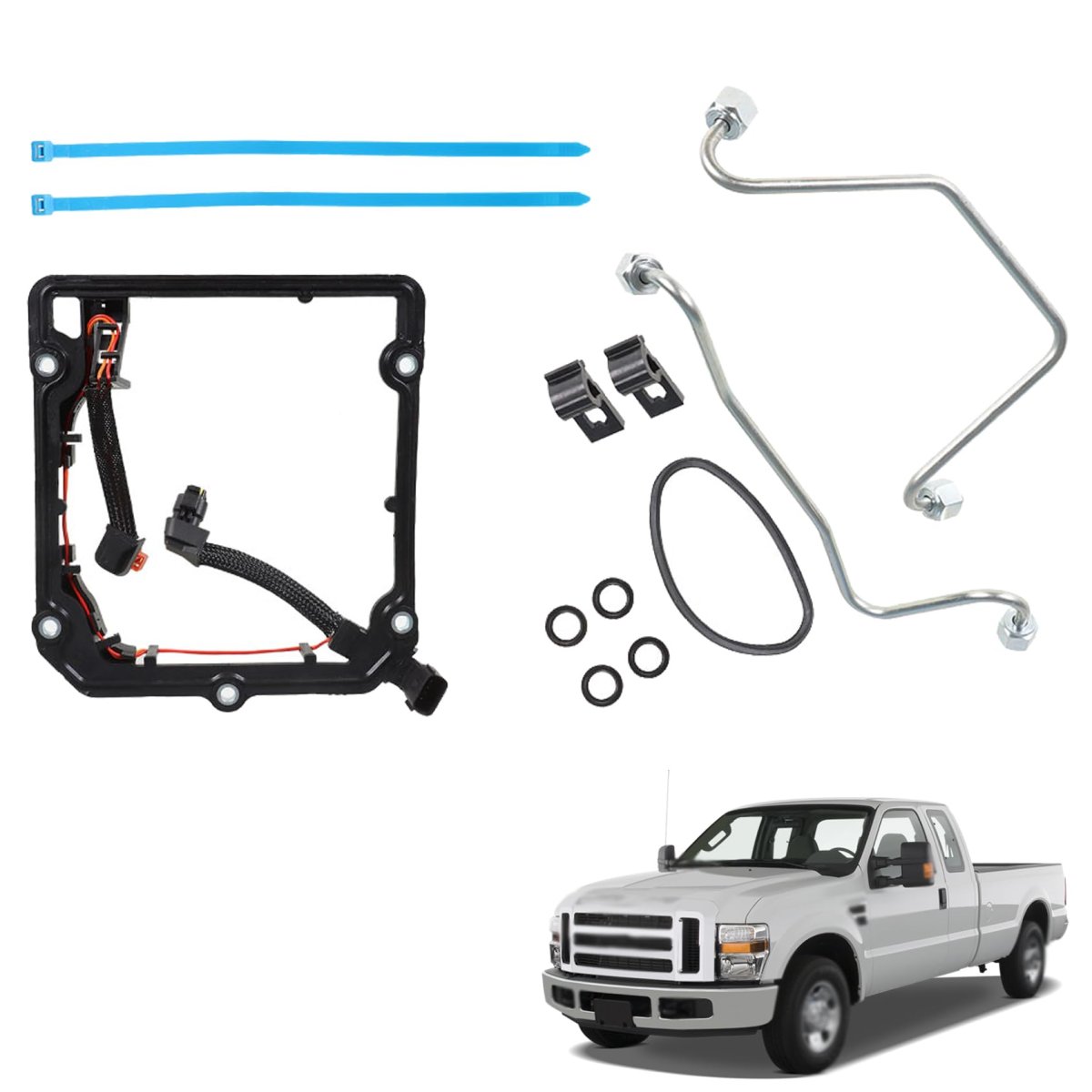 Diesel Fuel Injector Pump Service Kit High Pressure Installation Replacement For F-250 Super Duty- 6 4l V8 2008-2010