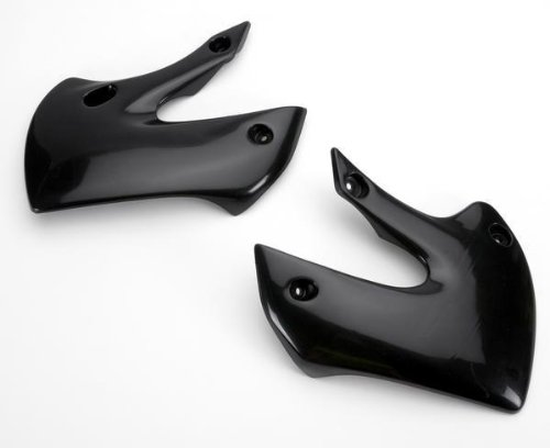 Ufo Plastics Radiator Cover Black For Kawasaki Suzuki Kx Rm Klx Drz